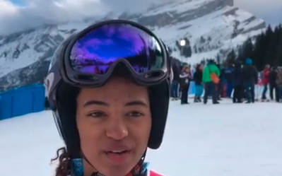 Interview Abigail Vieira "Abby" after end of race