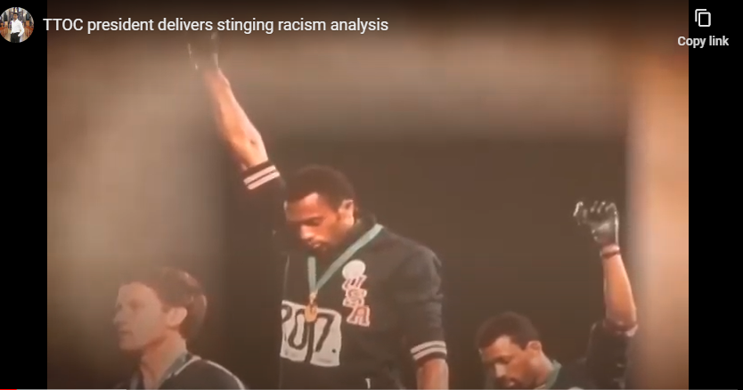 TTOC president delivers stinging racism analysis